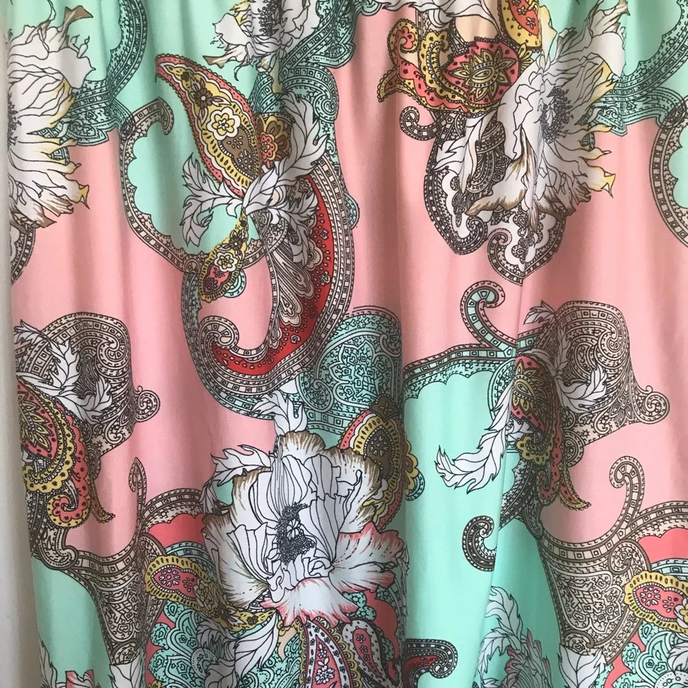 Melissa Paige Floral Lightweight Skirt - Size L - Picture 2 of 11